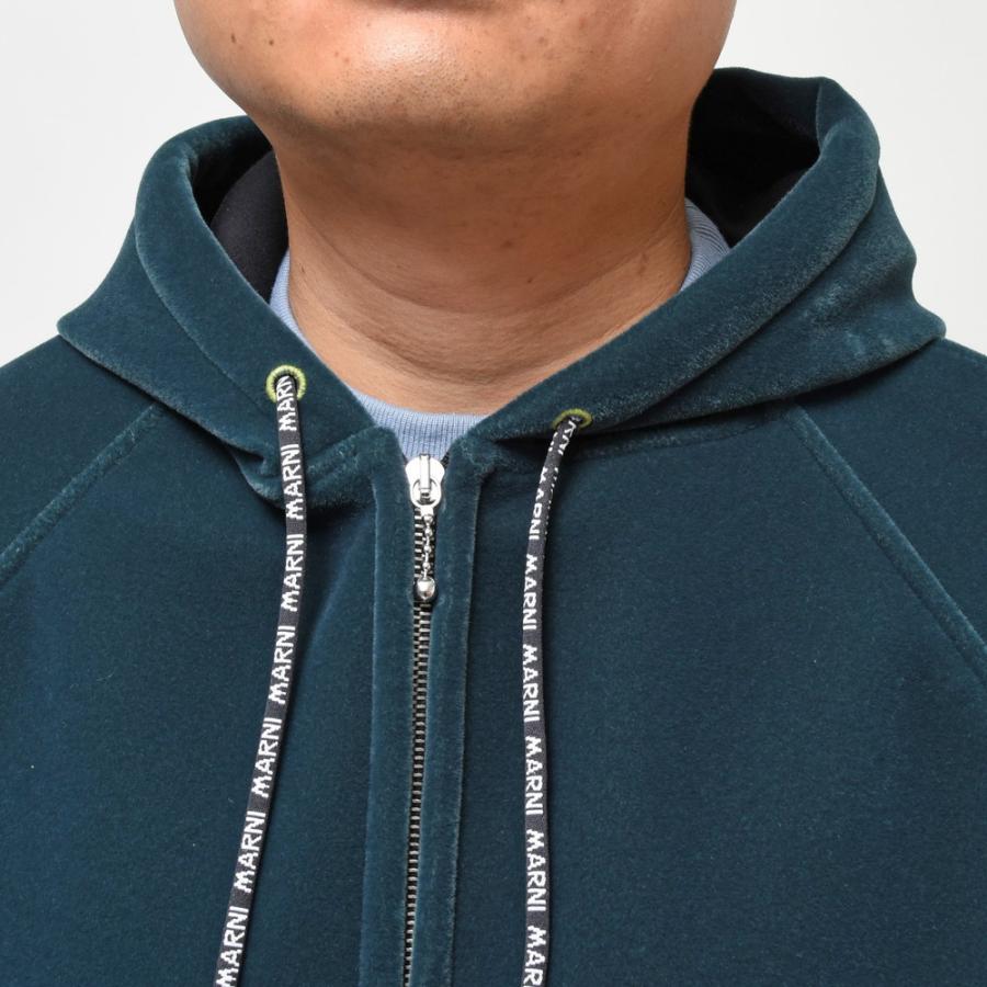 【SALE40％】MARNI（マルニ）レーヨンスポンジジャージジップアップフーディ FUMU0128A0 UTV983 12032401138の画像