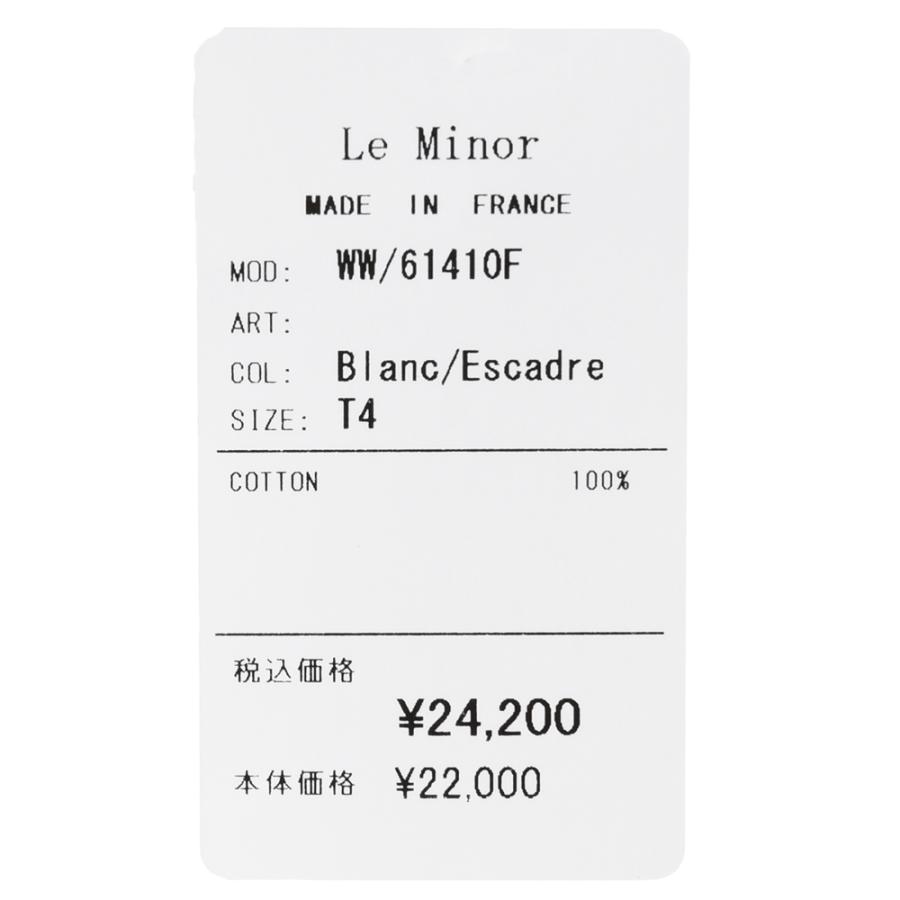 Le Minor（ル ミノア）コットンパネルボーダーL/Sボートネックバスクシャツ 61410F 12036002045｜guji｜10