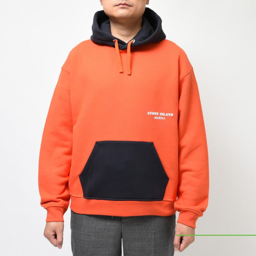 STONE ISLAND(ストーンアイランド) MARINA コットンスウェットバイカラーフーディ 7915651X6 12036401198 |  | 01