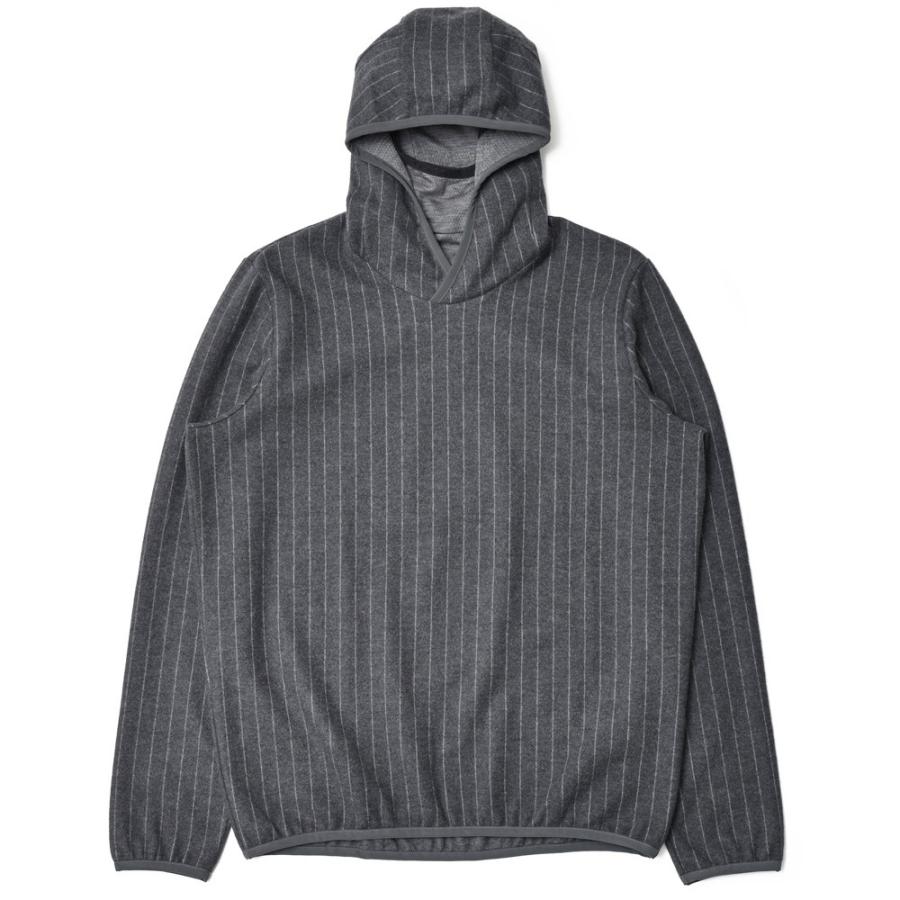SEASE（シーズ）DRONE HOOD ウールフリースチョークストライププルオーバーフーディー SE242UAWH033TJ157 12046000039 | 