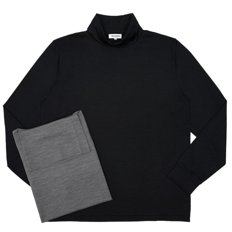 MILA SCHON MILANO（ミラ ショーン ミラノ）SUPER100'sウォッシャブルウールタートルネックニットソー 287-601 12056002052 | 