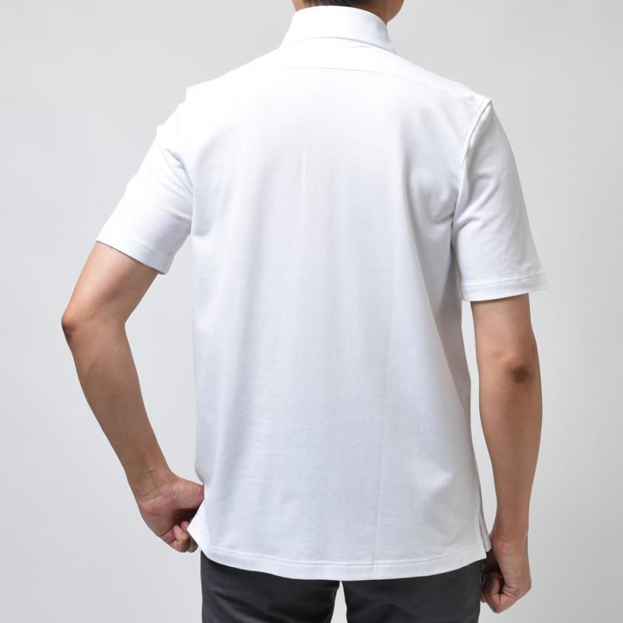 Giannetto（ジャンネット）ウォッシュドコットン鹿の子ソリッドカッタウェイカラーS/Sポロ VENICE/POLO/SHIRT SS 12121001109｜guji｜03