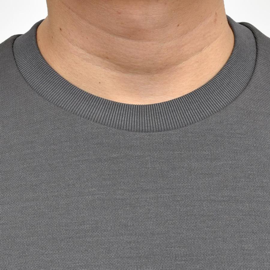 定価3,9万 HERNO コットンニットエフェクト クルーネックカットソー HERNO（ヘルノ）コットンニットエフェクトジャージS/Sクルーネック