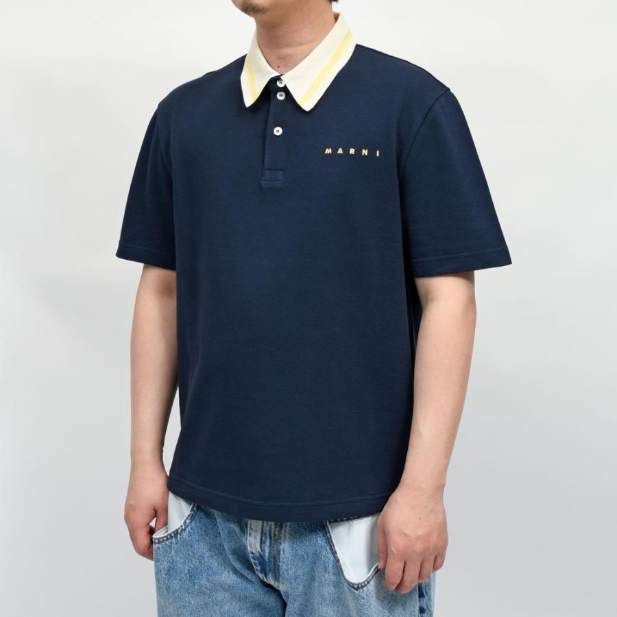 MARNI（マルニ）コットンピケポロシャツ PUMU0051LS UTC599 12161402138の画像