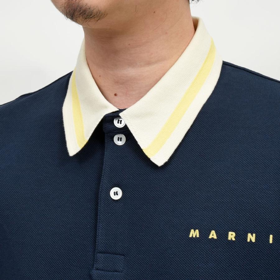 MARNI（マルニ）コットンピケポロシャツ PUMU0051LS UTC599 12161402138の画像