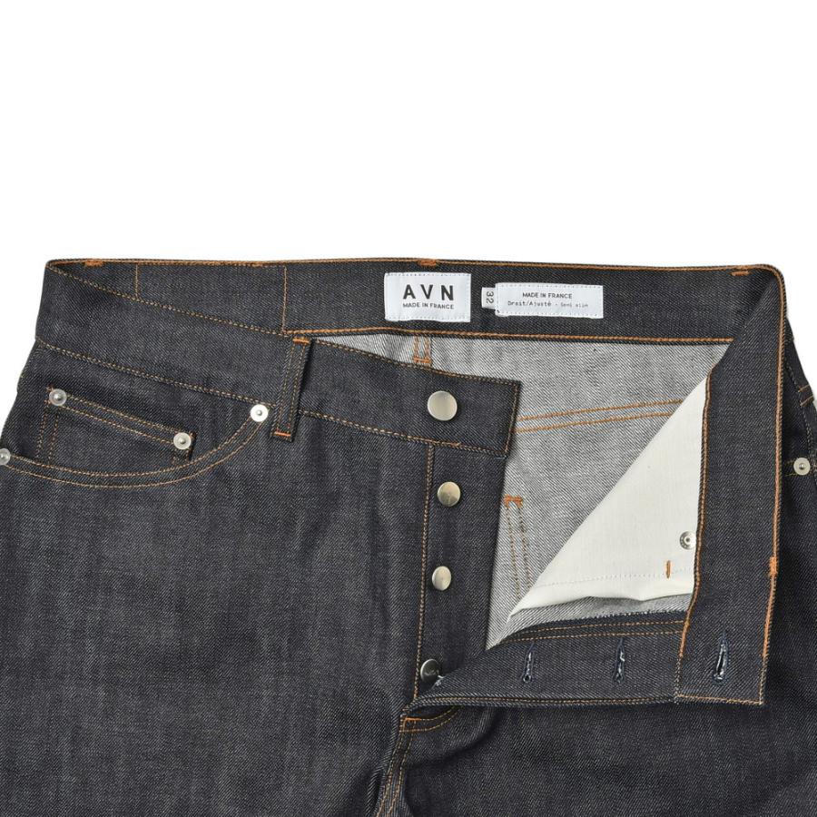 AVN（エーブイエヌ）セミスリムテーパードセルビッジデニム SEMI SLIM 