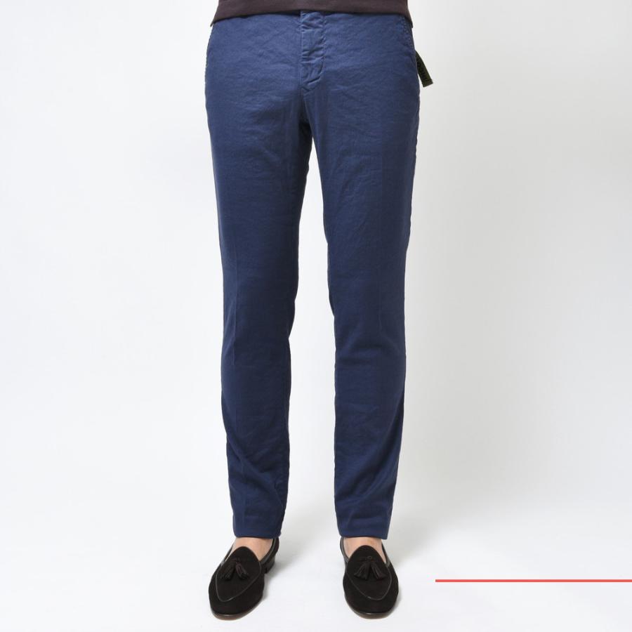 INCOTEX SLACKS（インコテックススラックス）SLIM FIT ガーメントダイリネンコットンストレッチドリルテーパードチノ 16S100-90895 13021001052｜guji｜13