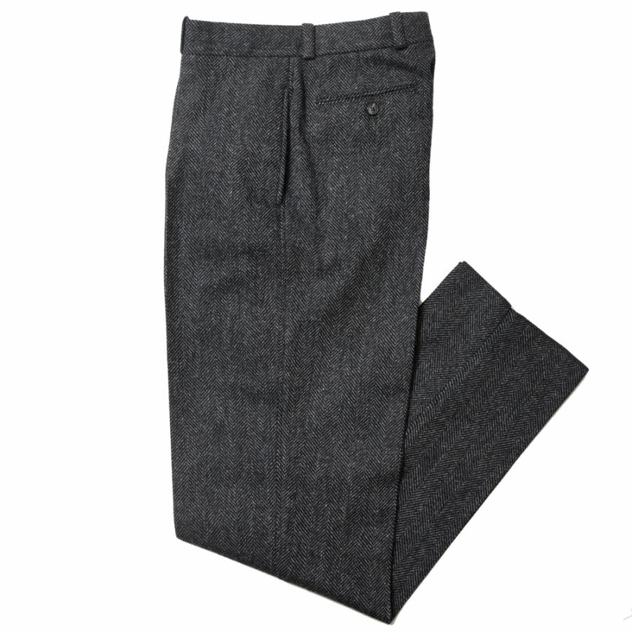 BERNARD ZINS ビームス別注 ヘリンボーン ワイドパンツ