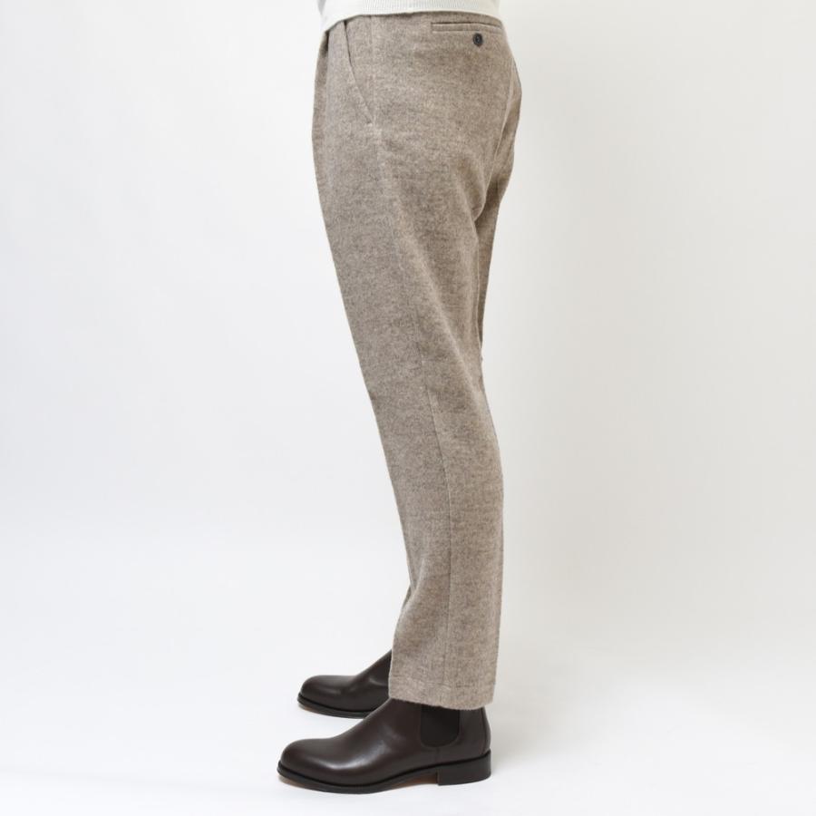 T-JACKET（ティージャケット）ウールコットンメランジフランネルジャージ1プリーツテーパードシャーリングパンツ 70271004 13026003065 |  | 03