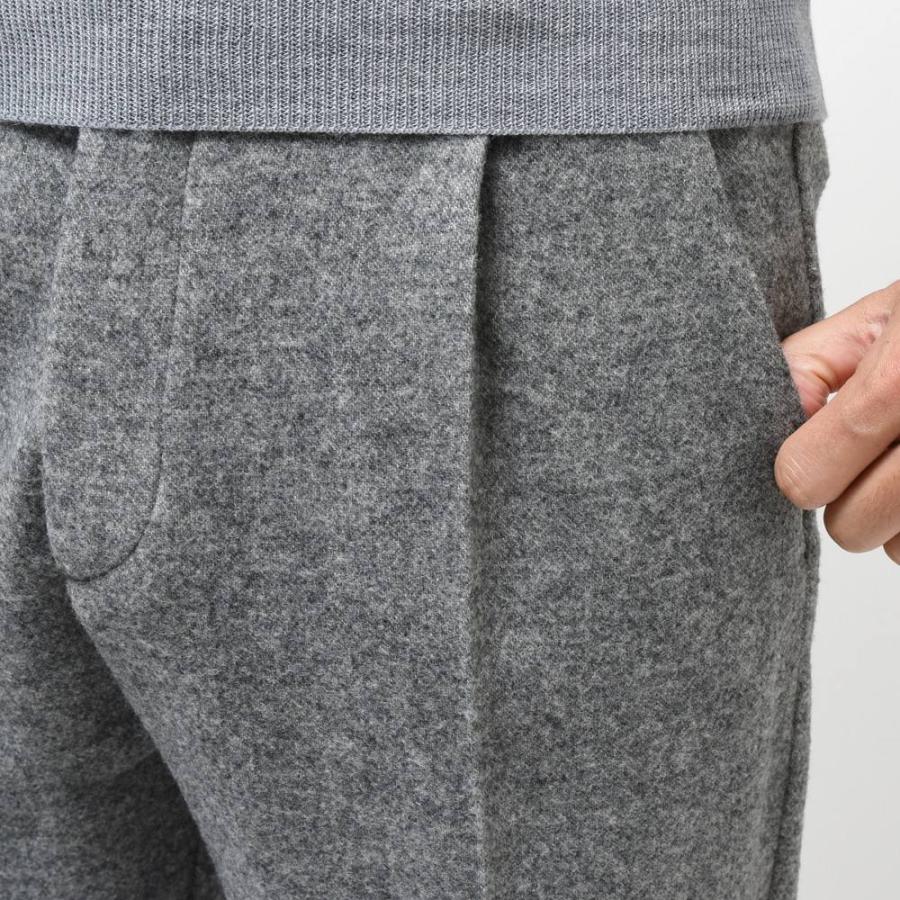 T-JACKET（ティージャケット）ウールコットンメランジフランネルジャージ1プリーツテーパードシャーリングパンツ 70271004 13026003065 |  | 09