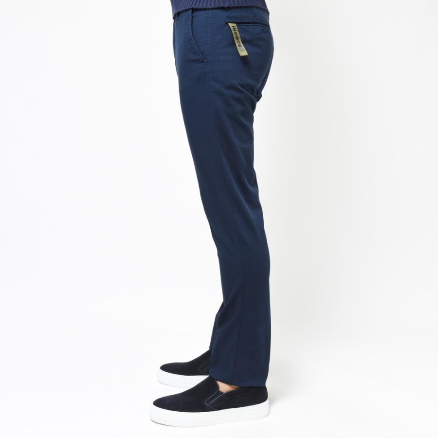 INCOTEX SLACKS（インコテックス スラックス）SLIM FIT ガーメントストレッチコットンヘリンボーンチノテーパードパンツ 16S100-90901 13031003052｜guji｜14