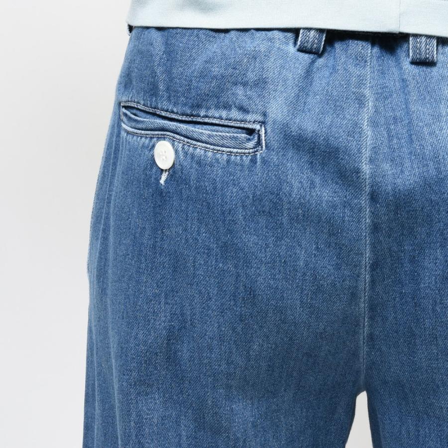 MARNI（マルニ）ウォッシュドデニムシャーリングテーパードパンツ