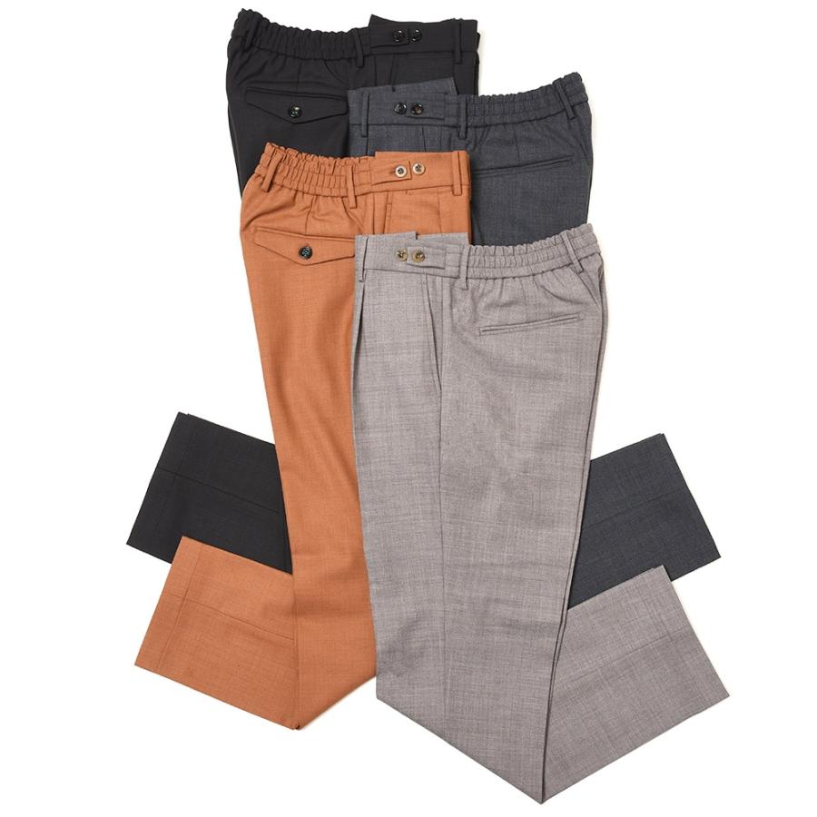 BERWICH BERTOベルト テーパードパンツ BN6000X BERWICH（ベルウィッチ）BERTOベルト テクノウールサージ1プリーツ