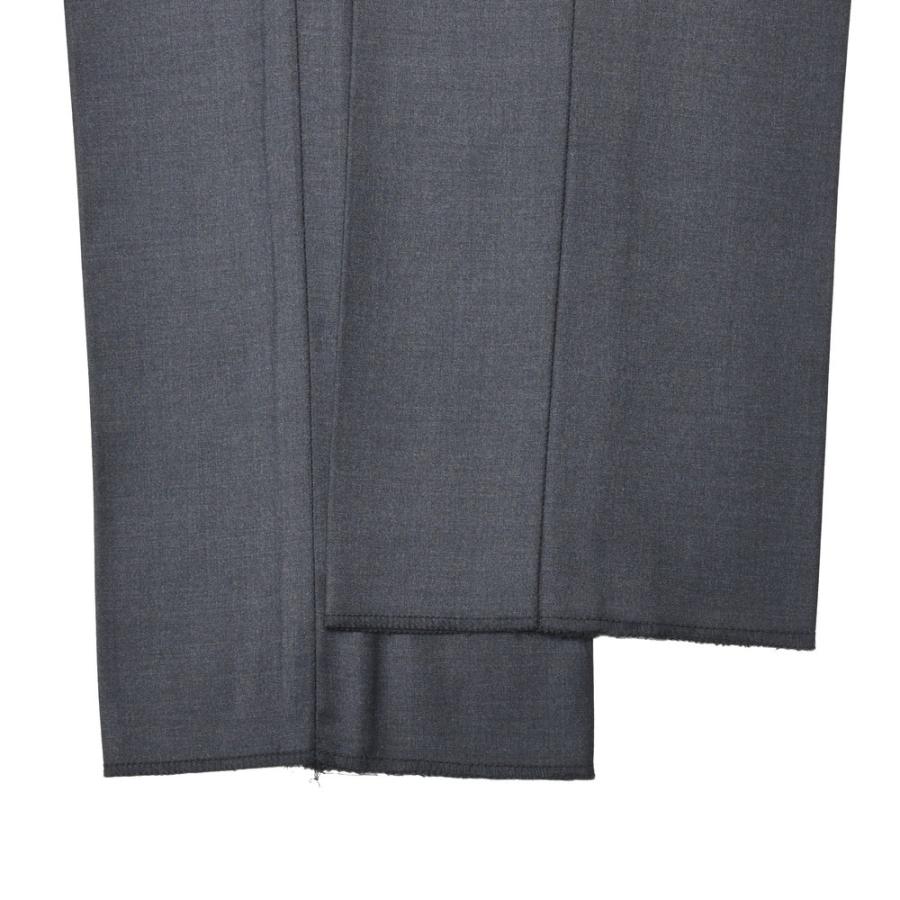guji（グジ）SUPER150'sウールソリッド1プリーツテーパードパンツ