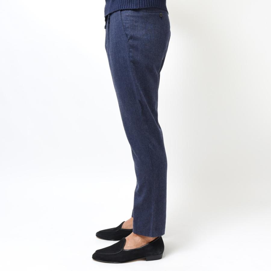 T-JACKET（ティージャケット）ストレッチデニムライクコットンリネン1プリーツテーパードシャーリングパンツ 81071004 13035004065 |  | 03