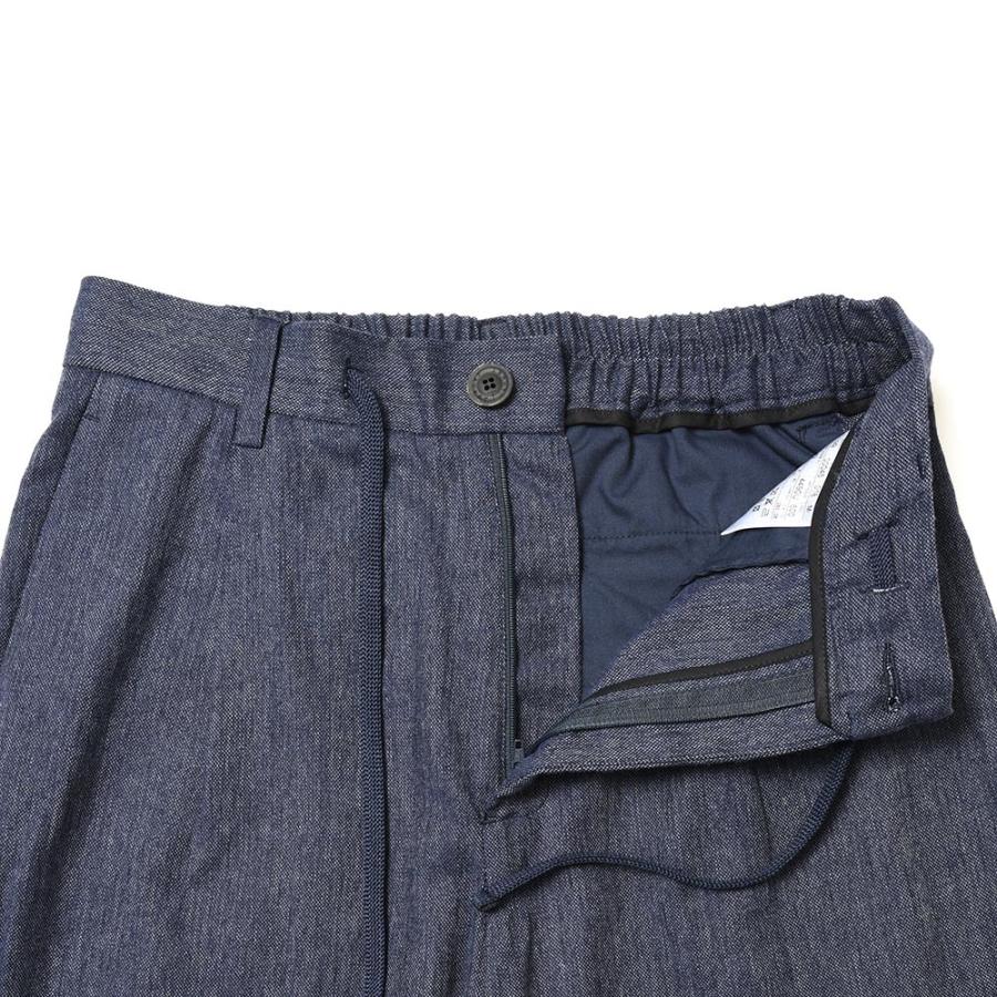 T-JACKET（ティージャケット）ストレッチデニムライクコットンリネン1プリーツテーパードシャーリングパンツ 81071004 13035004065 |  | 06