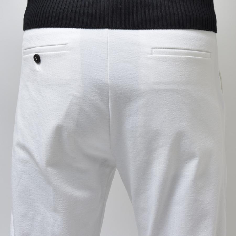 T-JACKET（ティージャケット）スーパーストレッチコットンシアサッカーソリッド1プリーツテーパードシャーリングパンツ 81271001 13035005065 |  | 05