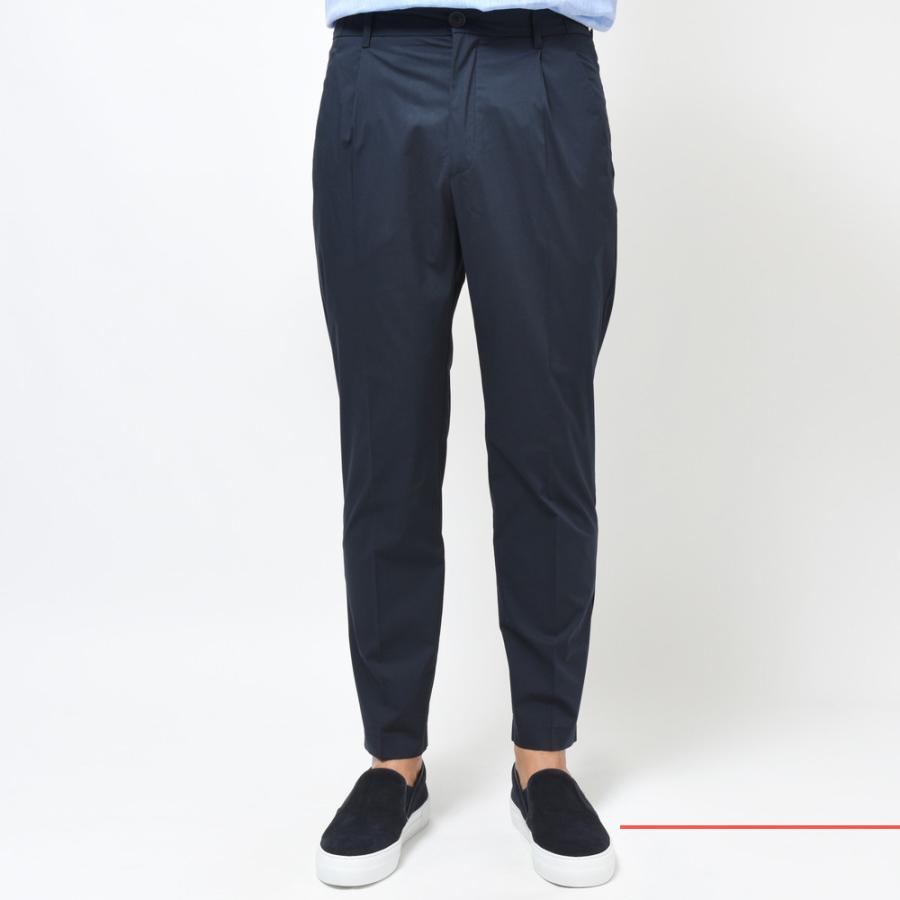 T-JACKET（ティージャケット）ストレッチコットンポプリンソリッド1プリーツテーパードシャーリングパンツ 81771002 13035006065 |  | 06