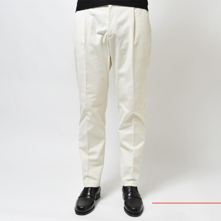 T-JACKET（ティージャケット）コットンストレッチコーデュロイ1プリーツテーパードシャーリングパンツ 13071004 13036002065 |  | 01