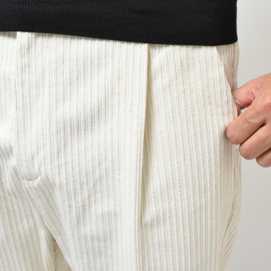 T-JACKET（ティージャケット）コットンストレッチコーデュロイ1プリーツテーパードシャーリングパンツ 13071004 13036002065 |  | 04