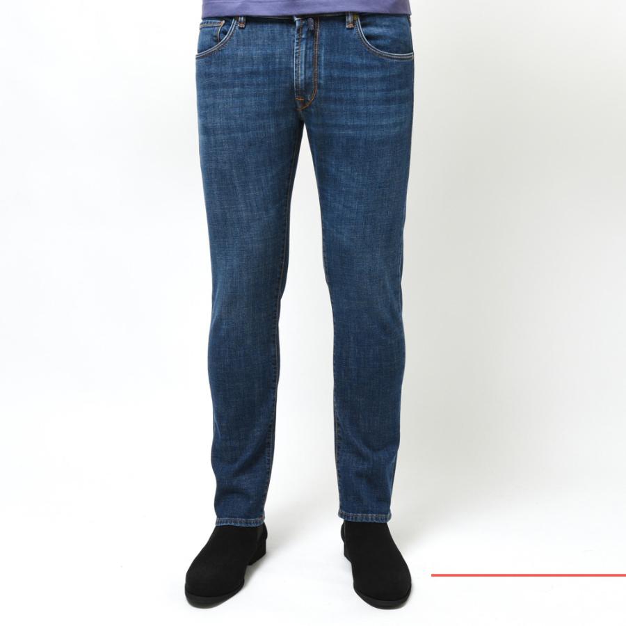 INCOTEX BLUE DIVISION（インコテックス ブルーディヴィジョン）Slim Fit ヴィンテージウォッシュスリムテーパードストレッチデニム 407-81576｜guji｜02