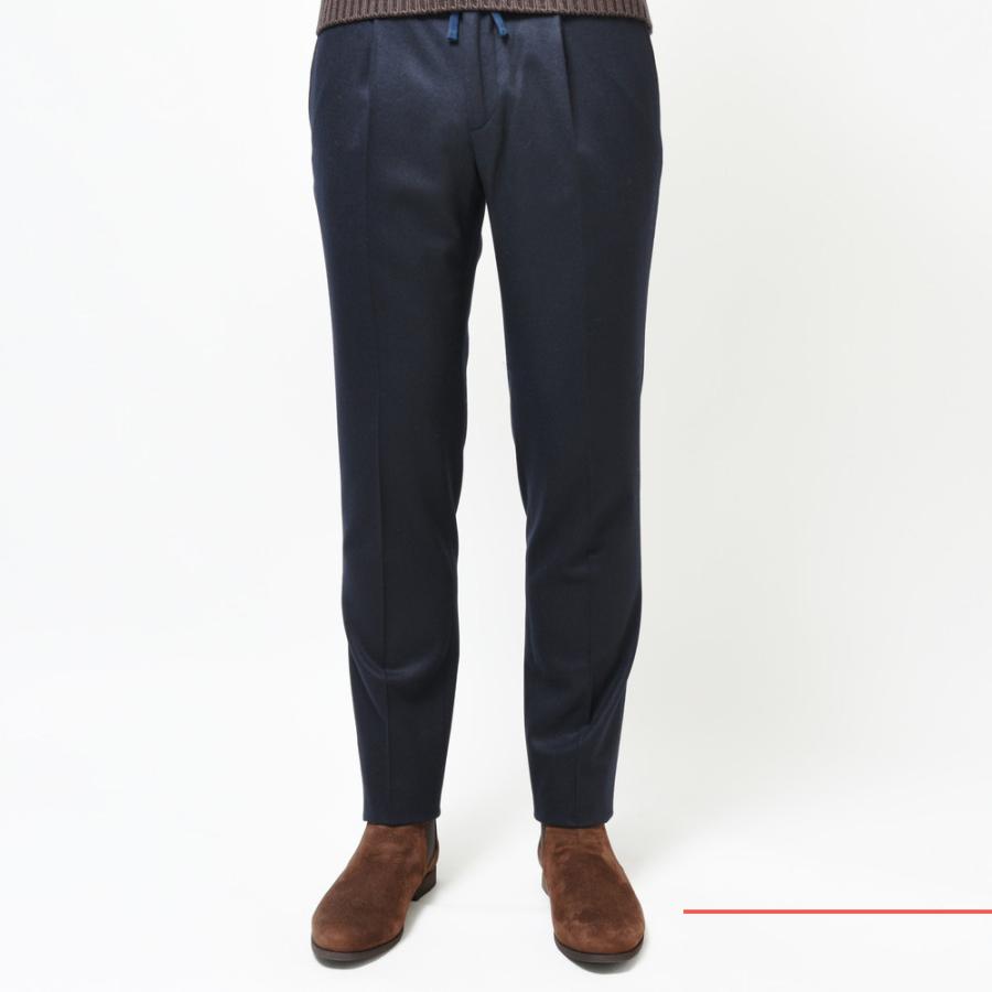 INCOTEX（インコテックス）SLIM FIT SUPER100'sウールフランネル1プリーツシャーリングパンツ 81507 13036300052｜guji｜07