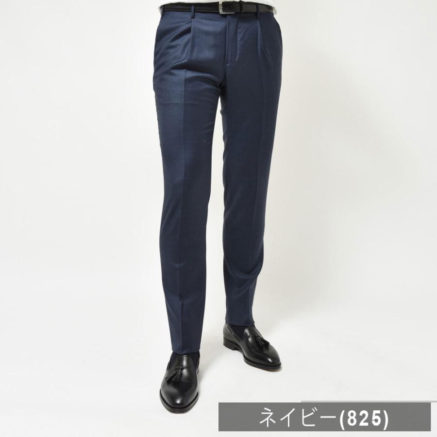 INCOTEX（インコテックス）SLIMFIT SUPER100'sウールシャークスキン1プリーツテーパードパンツ 91566 13041204052｜guji｜13