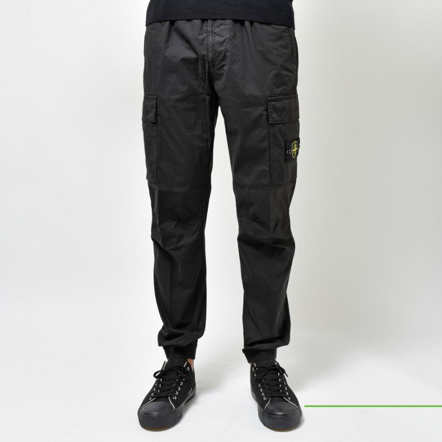 ガーメントダイコットンストレッチシャーリングテーパードカーゴパンツ STONE ISLAND(ストーンアイランド)ガーメントダイコットンストレッチ