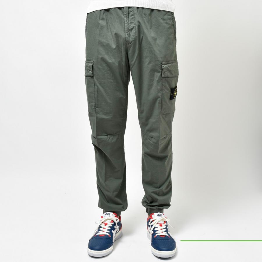 ガーメントダイコットンストレッチシャーリングテーパードカーゴパンツ STONE ISLAND(ストーンアイランド)ガーメントダイコットンストレッチ