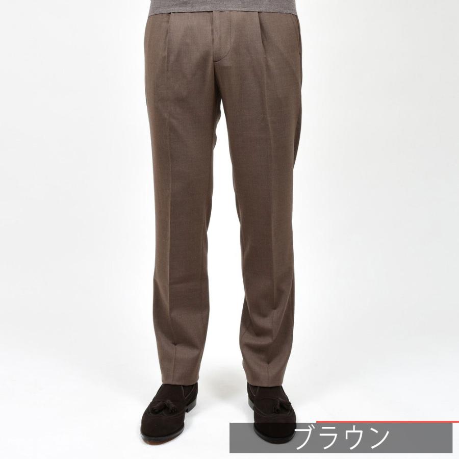 BERTOベルト テクノウール1プリーツバックシャーリングテーパードパンツ　50 BERWICH（ベルウィッチ）BERTOベルト テクノウール1プリーツ