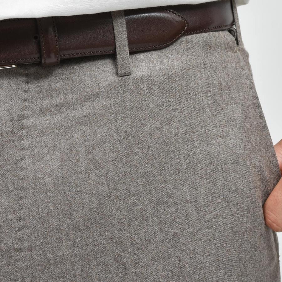 INCOTEX（インコテックス）SLIM FIT ウールサキソニーテーパードパンツ 