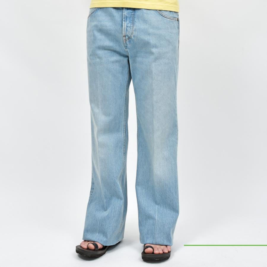 HUSBANDS PARIS ハズバンズストレートデニム ブルー