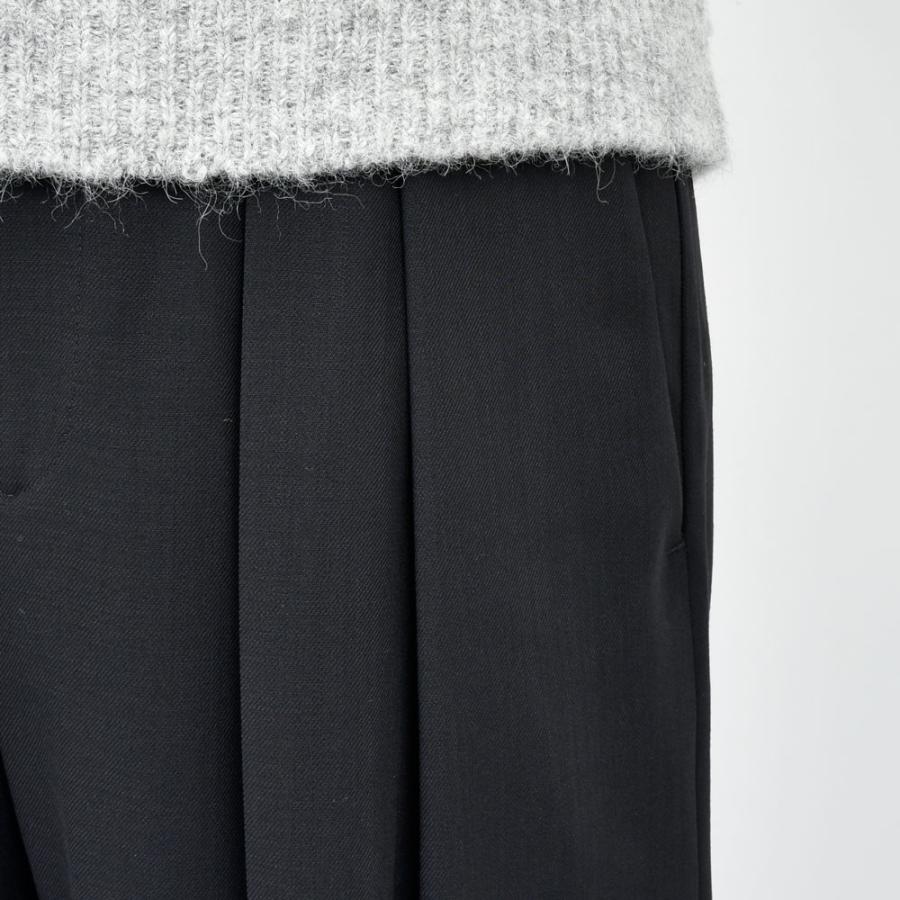 LA COLLECTION（ラ コレクション）ウールサージ2インプリーツワイドパンツ IRA TROUSERS genderless 13052701039の画像