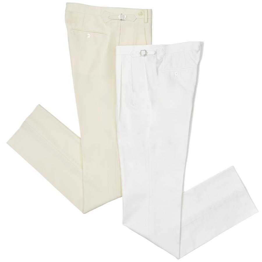 MILA SCHON MILANO（ミラ ショーン ミラノ）コットンドリル1プリーツ1ダーツサイドアジャスタースリムストレートパンツ 87030Y 13055025052 | 