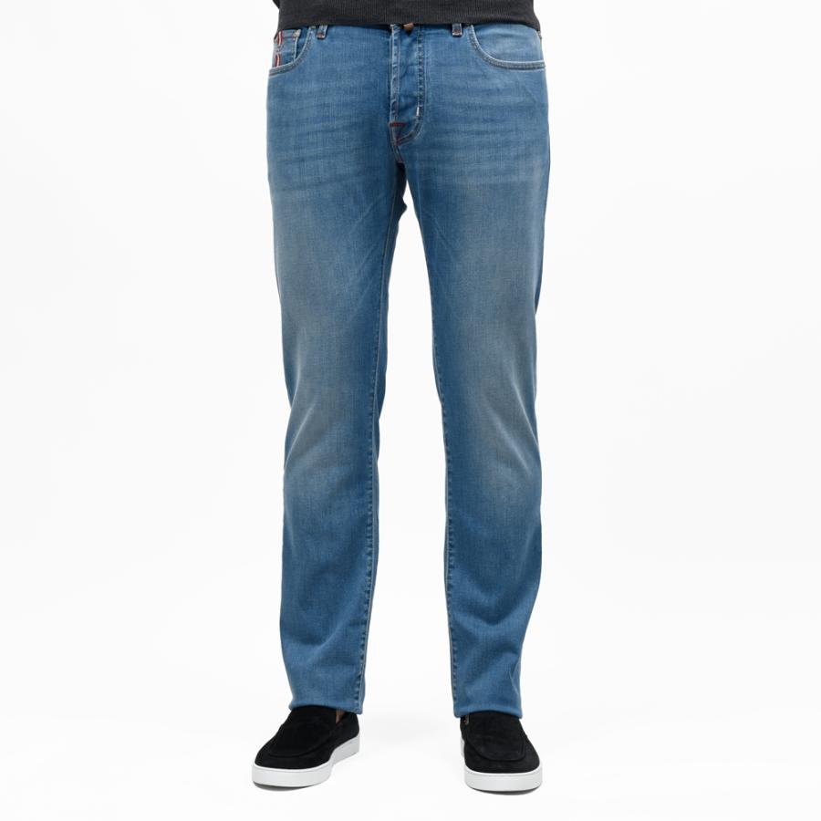 JACOB COHEN（ヤコブコーエン）BARDバード PREMIUM EDITION ウォッシュドコットンストレッチスリムテーパードデニム 226-32207 13055030052の画像