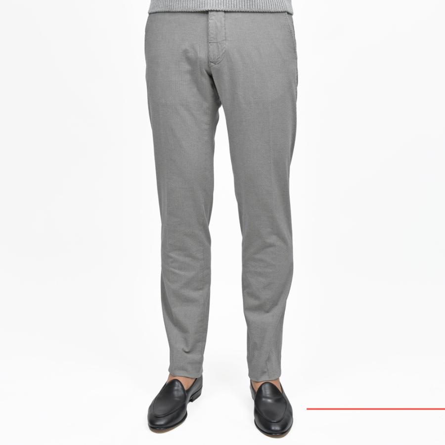 INCOTEX SLACKS（インコテックス スラックス）SLIM FIT ガーメントダイコトンストレッチハウンドトゥーステーパードパンツ  【SALE30】