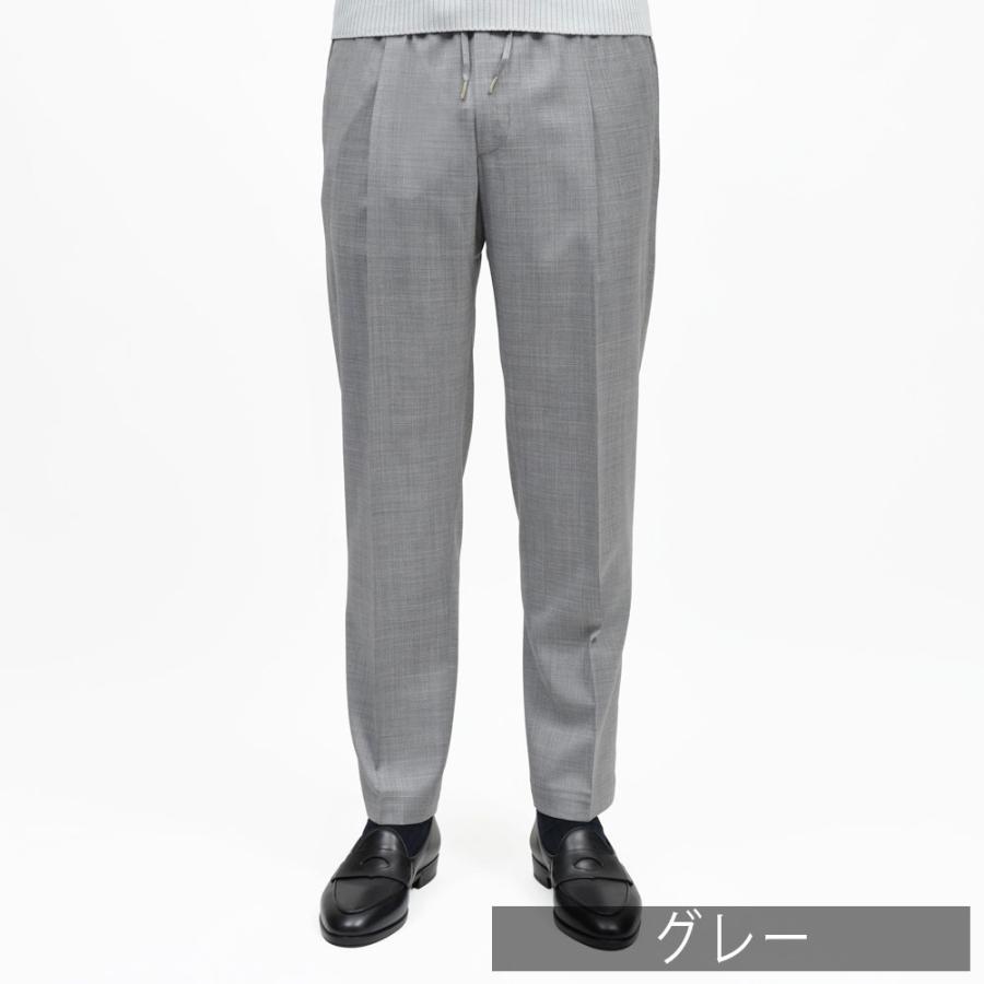 BRIGLIA1949（ブリリア1949）WIMBLEDONウィンブルドン REDA ACTIVEウールトロピカル1プリーツテーパードシャーリングパンツ WIMBS132 13061002109の画像