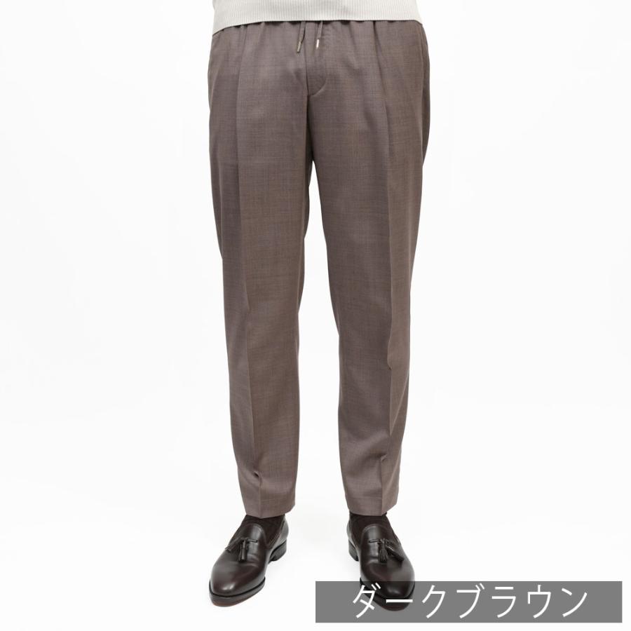 BRIGLIA1949（ブリリア1949）WIMBLEDONウィンブルドン REDA ACTIVEウールトロピカル1プリーツテーパードシャーリングパンツ WIMBS132 13061002109の画像