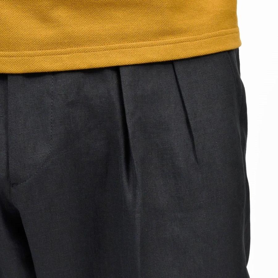 BERWICH（ベルウィッチ）SCOTCHスコッチ リネンソリッド2インプリーツクロップドパンツ VT1330 13061006039の画像
