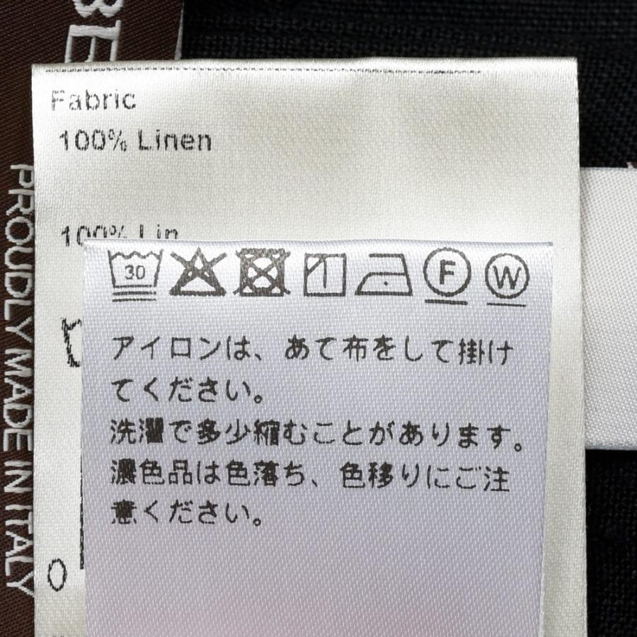 BERWICH（ベルウィッチ）SCOTCHスコッチ リネンソリッド2インプリーツクロップドパンツ VT1330 13061006039の画像