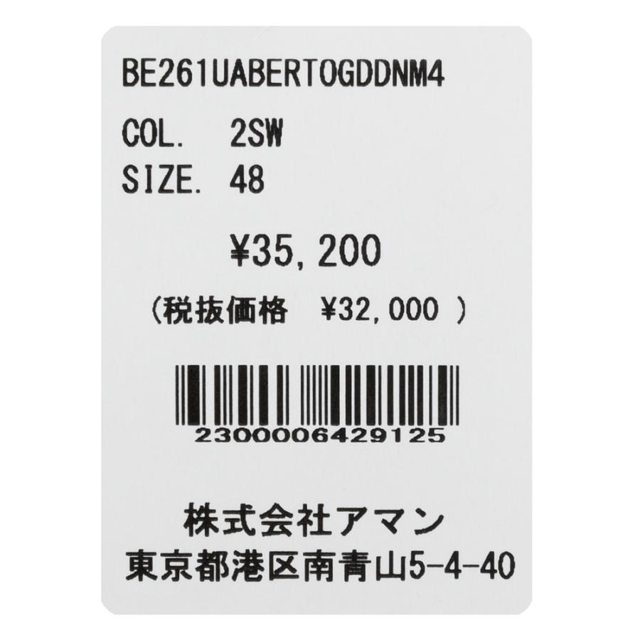 BERWICH（ベルウィッチ）BERTOベルト ウォッシュドストレッチデニム1プリーツバックシャーリングテーパードパンツ BERTO-GD-DNM4 13061016039の画像