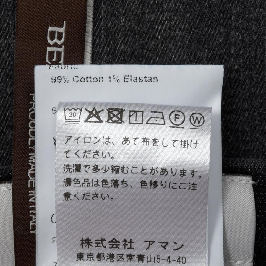 BERWICH（ベルウィッチ）BERTOベルト ウォッシュドストレッチデニム1プリーツバックシャーリングテーパードパンツ BERTO-GD-DNM4 13061016039の画像