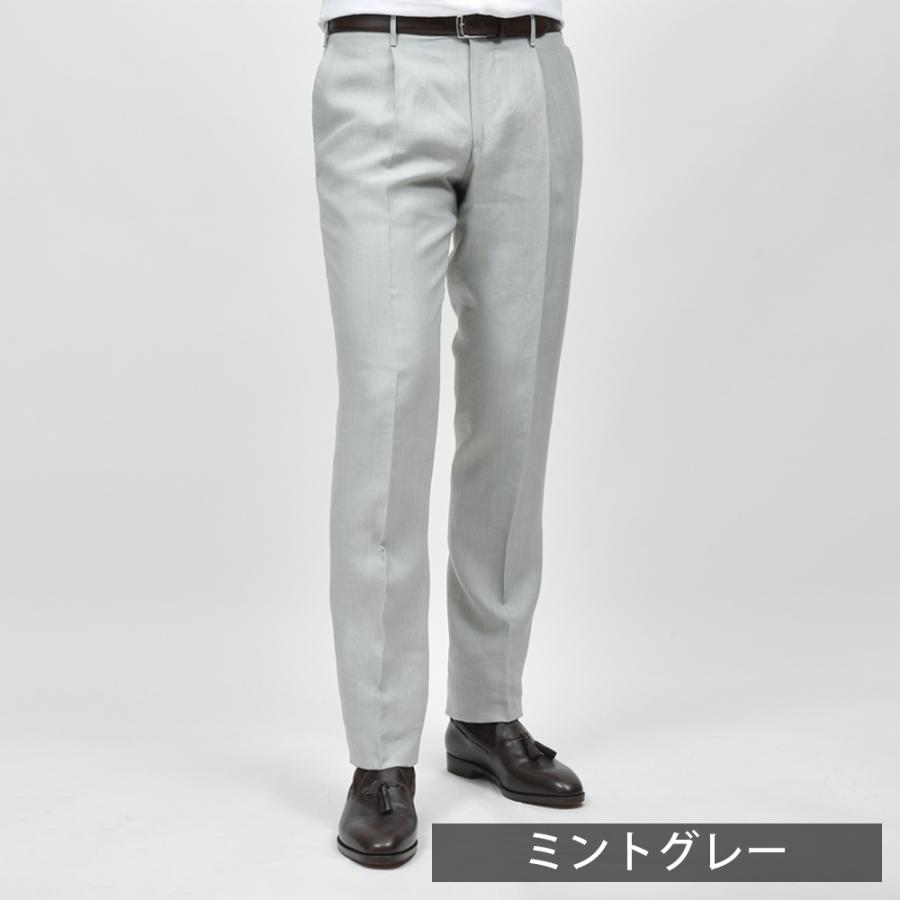 Rota（ロータ）リネン1プリーツテーパードパンツ 13061201059の画像