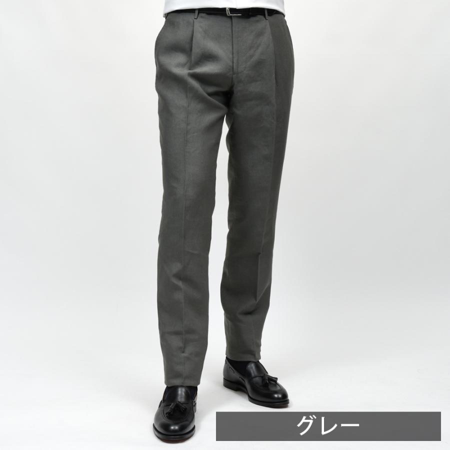 Rota（ロータ）リネン1プリーツテーパードパンツ 13061201059の画像