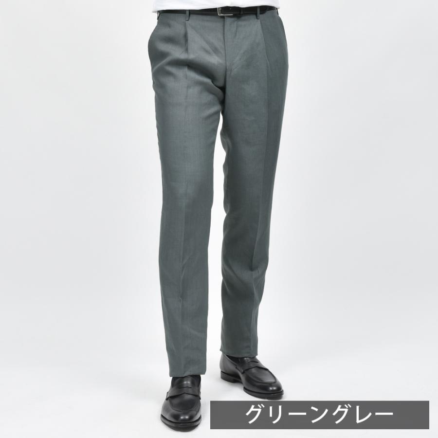 Rota（ロータ）リネン1プリーツテーパードパンツ 13061201059の画像