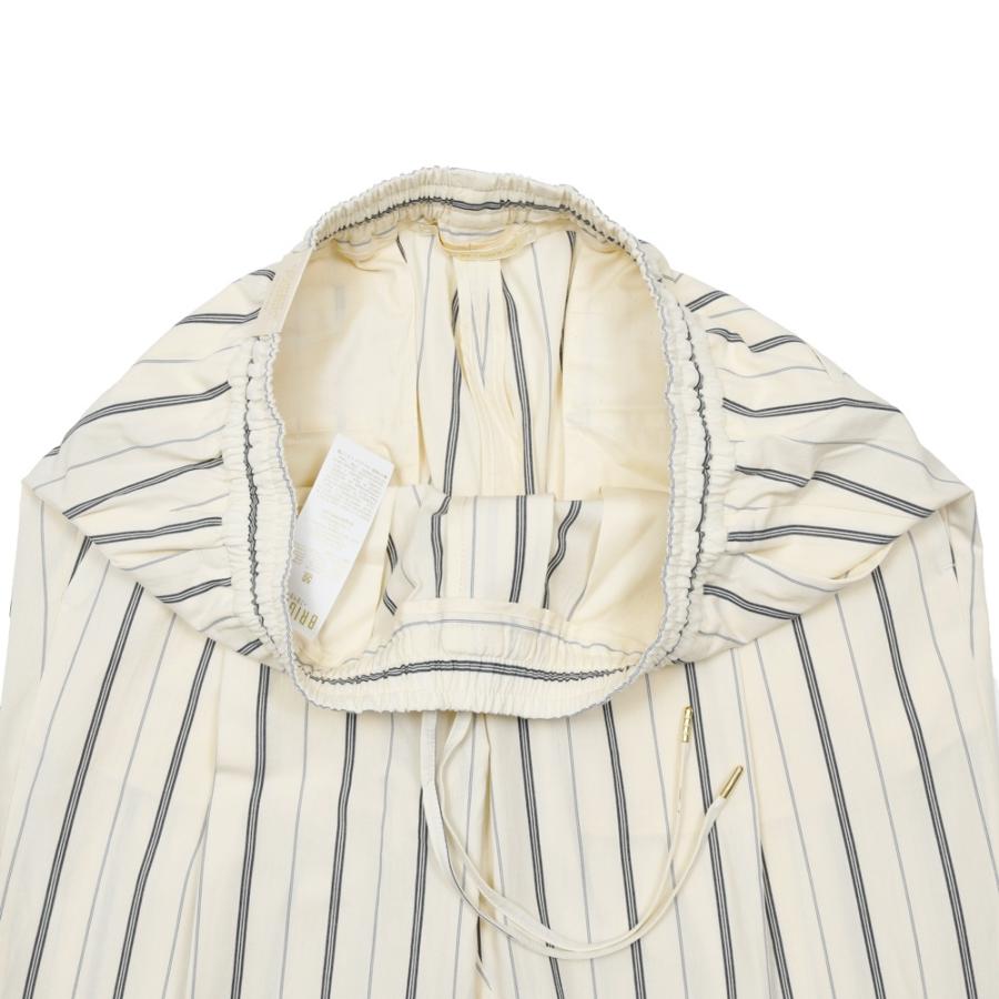 BRIGLIA1949（ブリリア1949）WIMBLEDONウィンブルドン コットンコンビストライプ1プリーツテーパードシャーリングパンツ WIMBS139 13065006109の画像