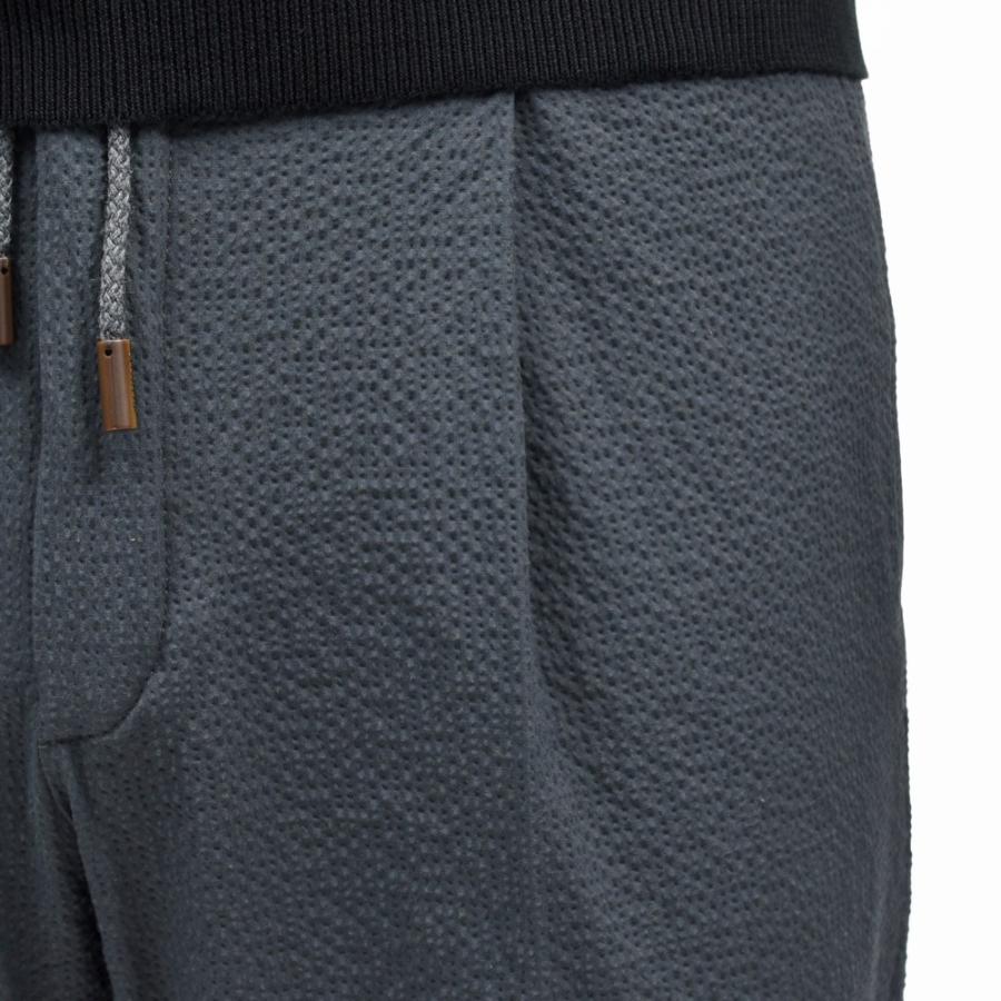 INCOTEX（インコテックス）TAPERED FIT ストレッチコットンシルクシアサッカー1プリーツシャーリングパンツ 470-51534(M) 13065302052の画像
