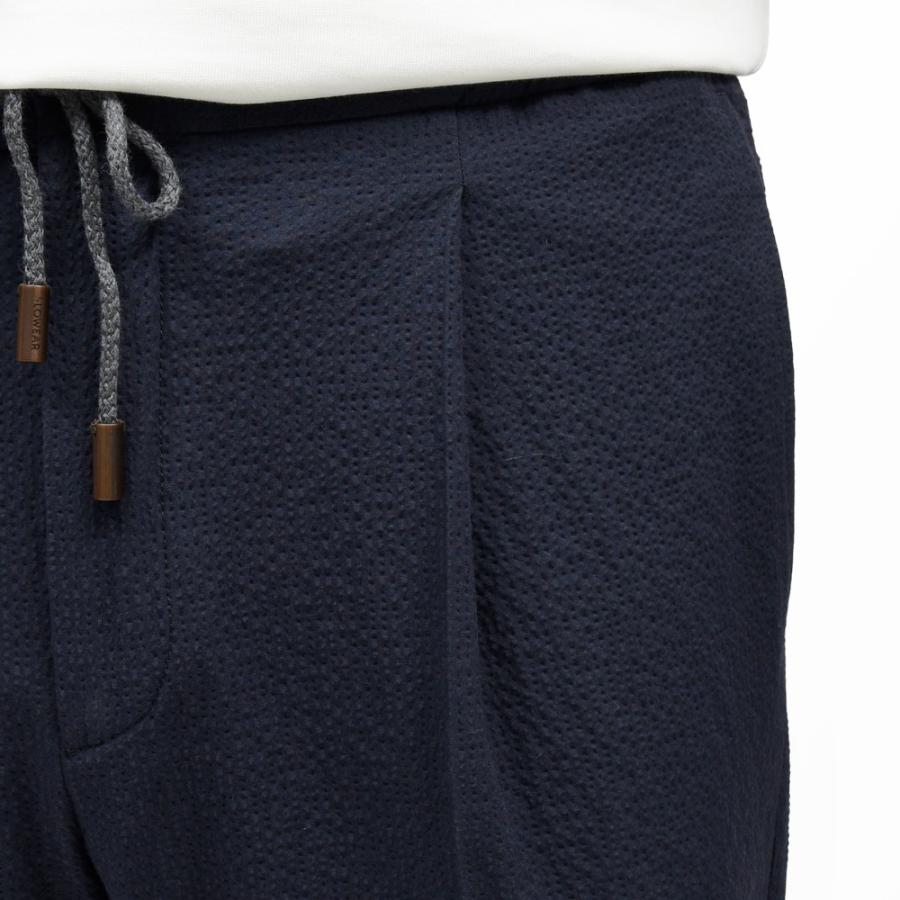 INCOTEX（インコテックス）TAPERED FIT ストレッチコットンシルクシアサッカー1プリーツシャーリングパンツ 470-51534(M) 13065302052の画像