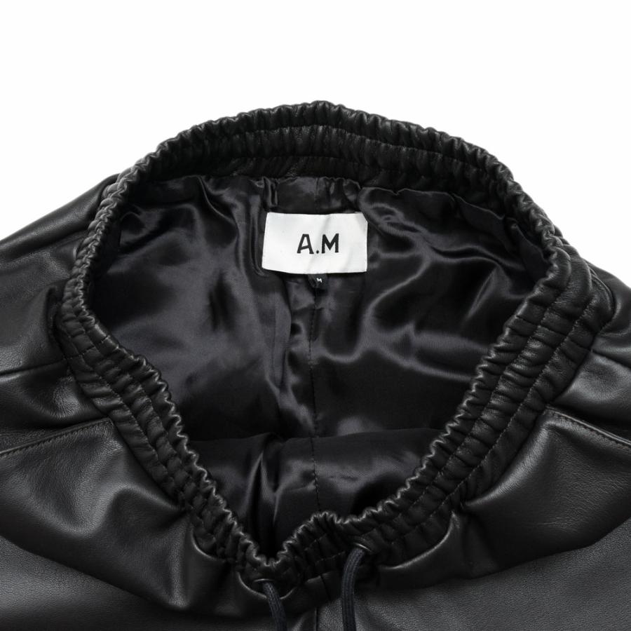 A.M LONDON（エーエム ロンドン）ナッパレザーショーツ 13161400172の画像