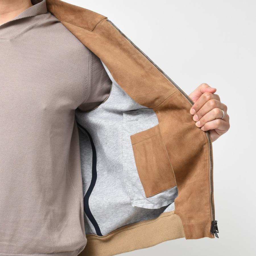 HERNO(ヘルノ)ストレッチゴートスエードジップアップブルゾン HERNO(ヘルノ)ストレッチゴートスエードジップアップブルゾン